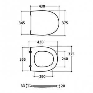 Сиденье с крышкой GLOBO 4ALL с микролифтом цвет белый MD022BI