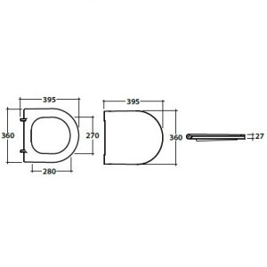 Сиденье с крышкой GLOBO FORTY3 с микролифтом цвет белый FOR22BI